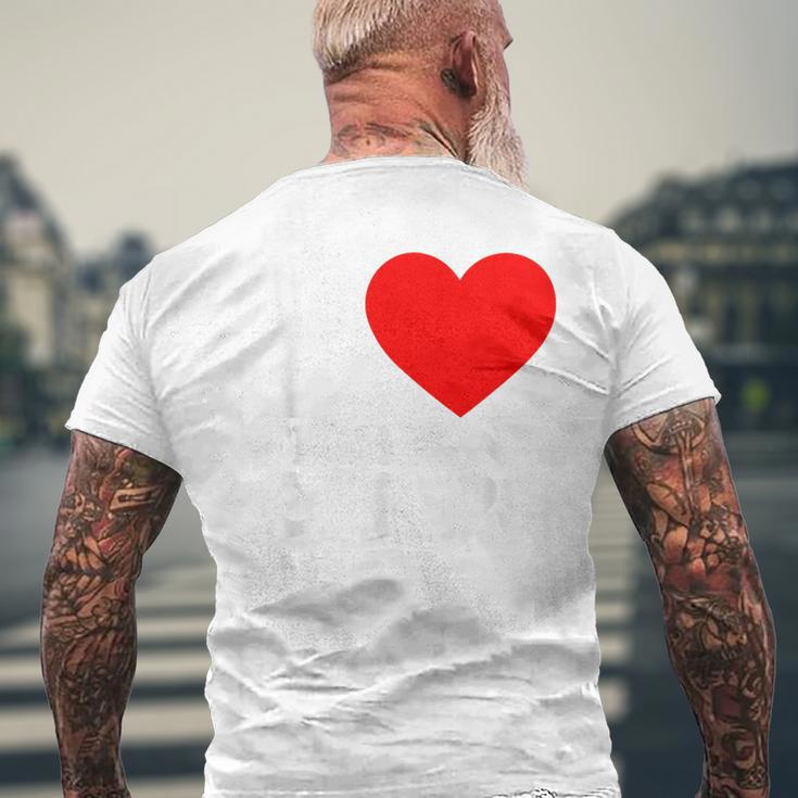 I Love Fish And Chips メンズTシャツ バックプリント 高齢者への贈り物