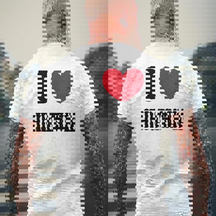 I Love Hiratsuka アイラブ平塚 メンズTシャツ バックプリント 高齢者への贈り物