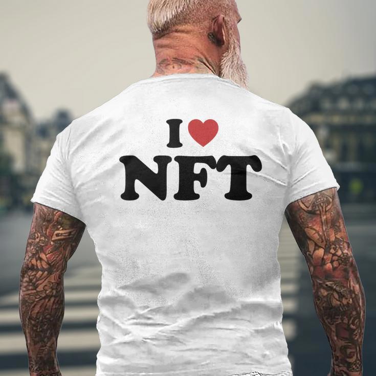 I Love Nft メンズTシャツ バックプリント 高齢者への贈り物