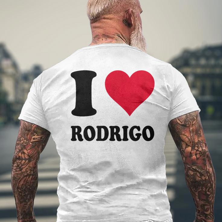 I Love Rodrigo メンズTシャツ バックプリント 高齢者への贈り物