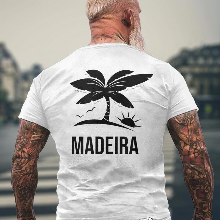 Madère Palmieracances Coucher Deoleil Plage Océan T-shirt imprimé au dos Cadeaux pour les vieillards