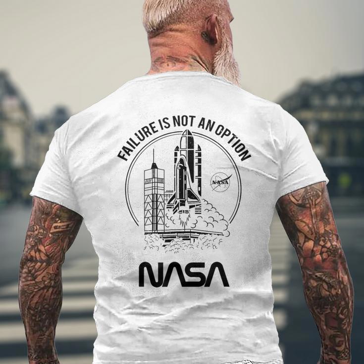 Nasa の失敗は許されない スペース シャトル メンズTシャツ バックプリント 高齢者への贈り物