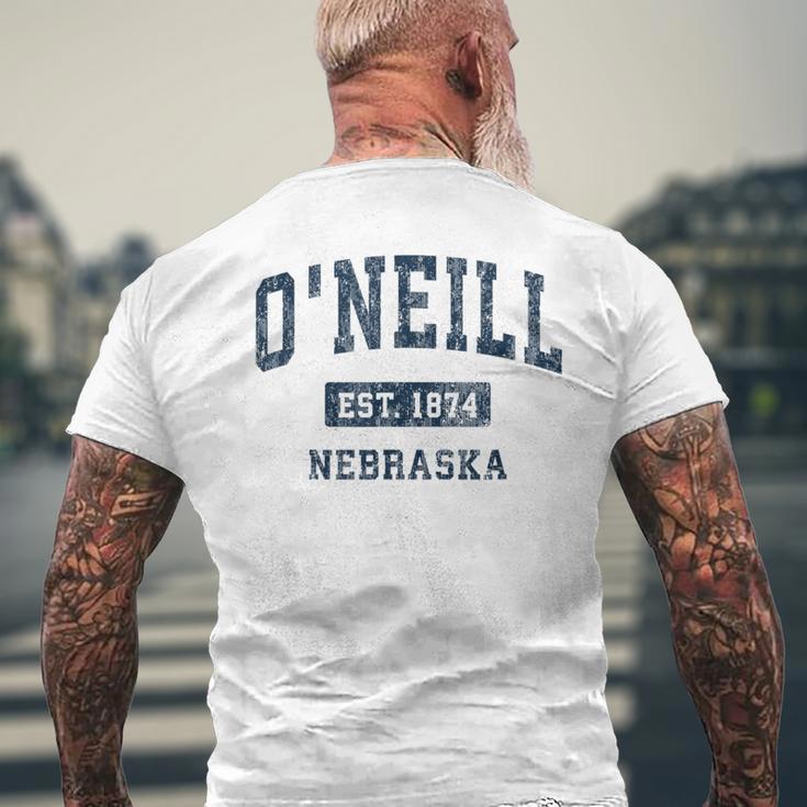 O'neill ネブラスカneビンテージアスレチックスポーツデザイン メンズTシャツ バックプリント 高齢者への贈り物