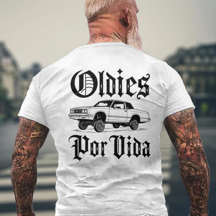Oldies Porida ヴィンテージ ローライダー 車 メキシカン チカーノ チョロ 長袖tシャツ メンズTシャツ バックプリント 高齢者への贈り物
