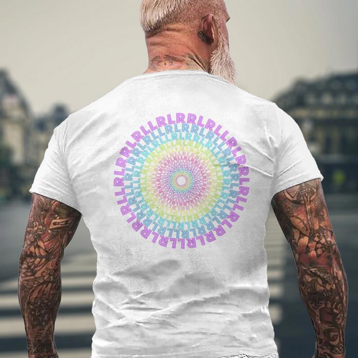 Paradiddleariations ドラム 原始スパイラル Rlrr Lrll ドラマー メンズTシャツ バックプリント 高齢者への贈り物