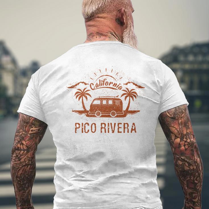 Pico Rivera Ca カリフォルニア レトロ ビンテージ サーフィン ビーチ 長袖tシャツ メンズTシャツ バックプリント 高齢者への贈り物