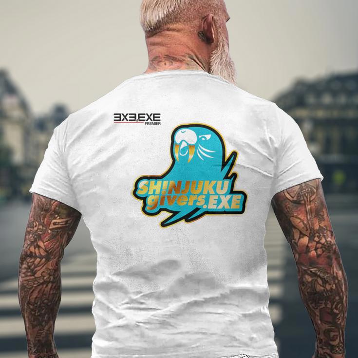 Shinjuku GiversExe_74_水野菜穂 メンズTシャツ バックプリント 高齢者への贈り物
