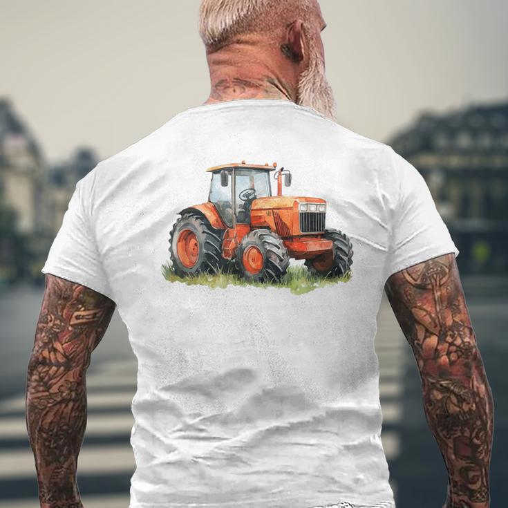 Snirt トラクターtシャツ、トラクター、トラクターコーヒーマグ メンズTシャツ バックプリント 高齢者への贈り物