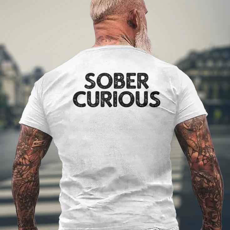 Sober Curious Lifestyle メンズTシャツ バックプリント 高齢者への贈り物