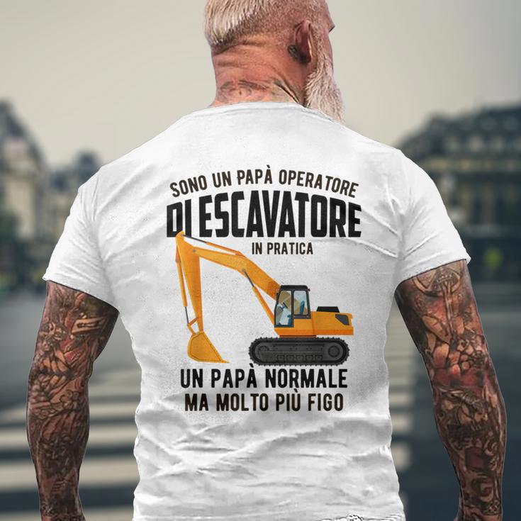 Sono Un Papà Operatore Di Escavatore In Pratica T-shirt da uomo con stampa posteriore Regalos para ancianos