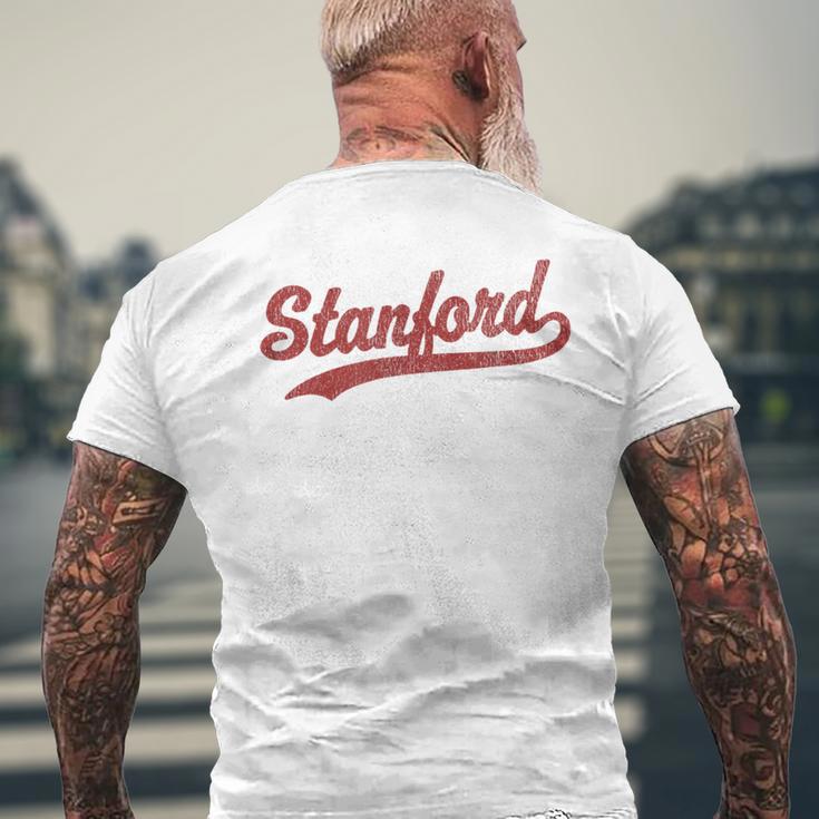 Stanford California Ca ビンテージスポーツグラフィック メンズTシャツ バックプリント 高齢者への贈り物