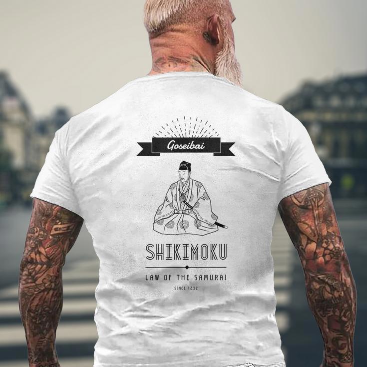 【山田全自動】【カラバリ】御成敗式目（Goseibaishikimoku） メンズTシャツ バックプリント 高齢者への贈り物