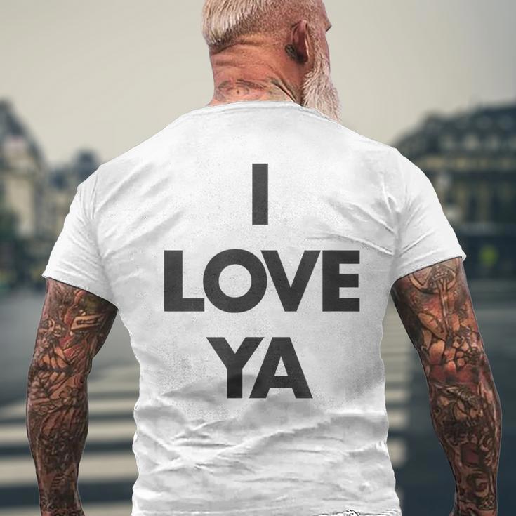アイ・ラヴ・ヤ-ザット・セイズ・アイ・ラヴ・ユア メンズTシャツ バックプリント 高齢者への贈り物