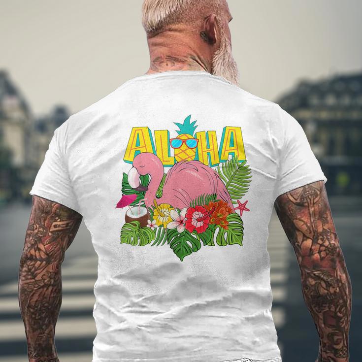 アロハシャツ ハワイアン フラミンゴ キッズ ティーン ガールズ 幼児 メンズTシャツ バックプリント 高齢者への贈り物