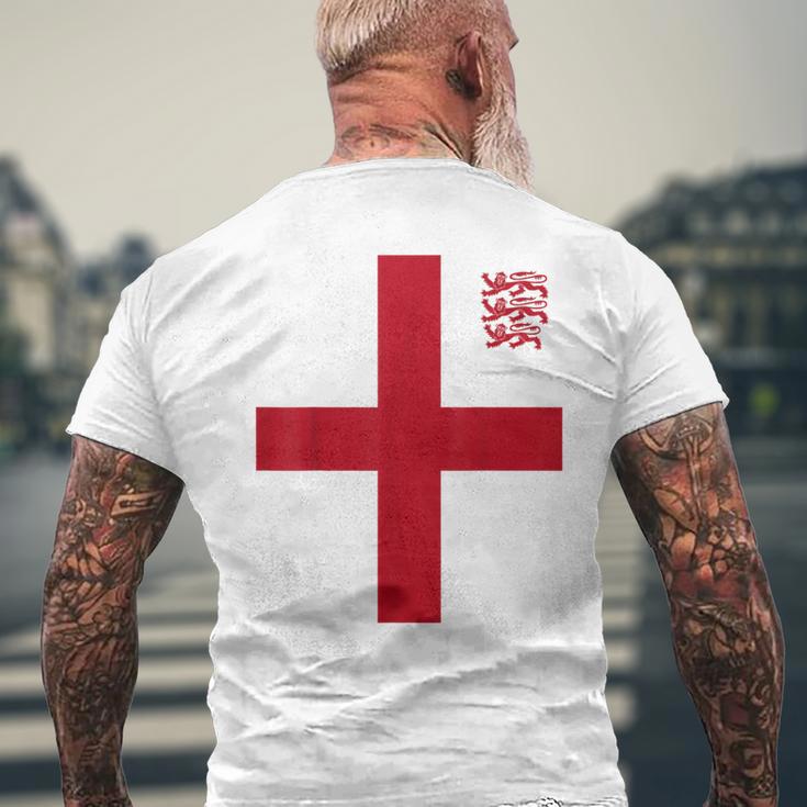 イングランドサッカージャージ。 メンズTシャツ バックプリント 高齢者への贈り物