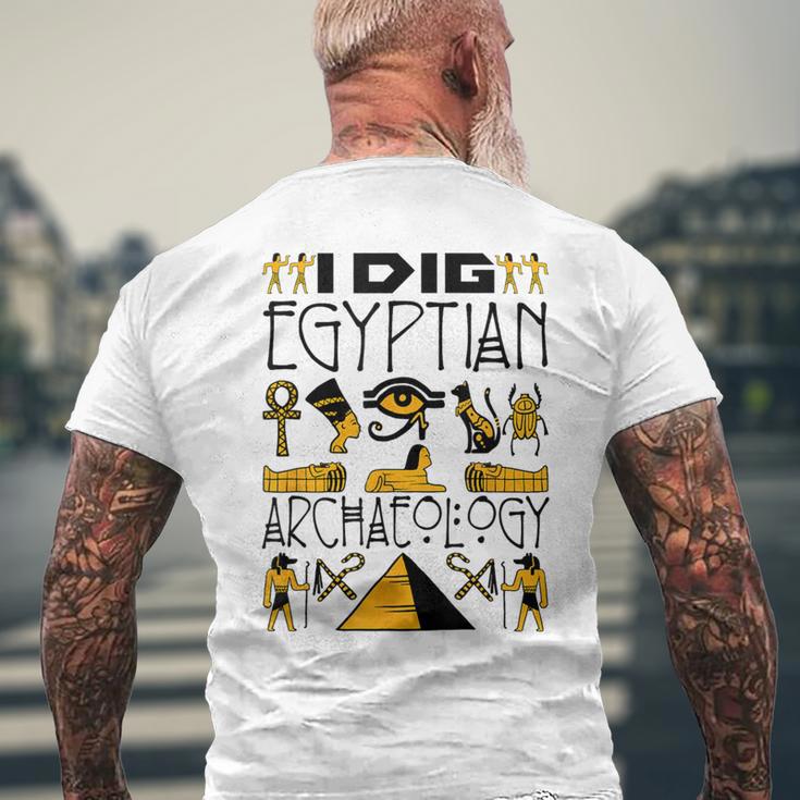 エジプト考古学 面白い クール 古代エジプトギフト ピラミッド メンズTシャツ バックプリント 高齢者への贈り物