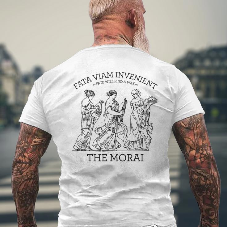 ギリシャ神話のモライと運命 古代ギリシャ神話 メンズTシャツ バックプリント 高齢者への贈り物