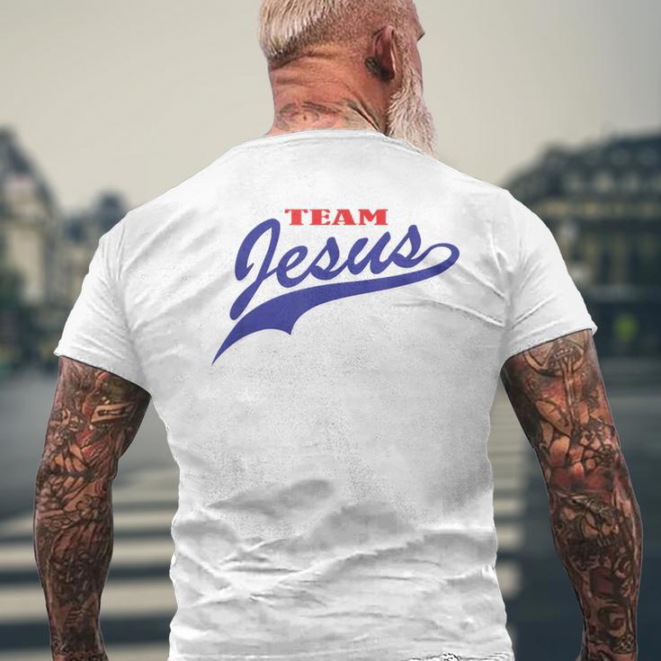 クリスチャンシャツ チームイエス メンズ レディース キッズ メンズTシャツ バックプリント 高齢者への贈り物