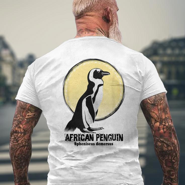ケープペンギン African Penguin メンズTシャツ バックプリント 高齢者への贈り物