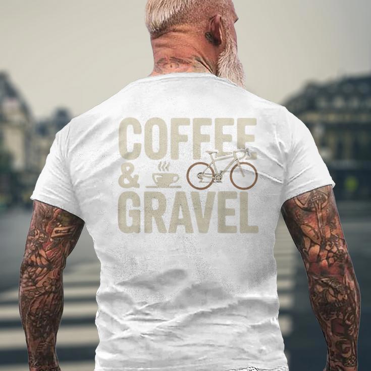 コーヒー&グラベル グラベル グラベルバイク グラベルバイカー オフロードバイク メンズTシャツ バックプリント 高齢者への贈り物