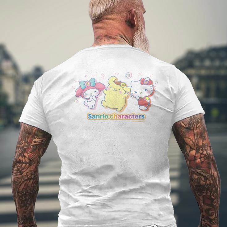 サンリオキャラクターズ サンリオキャラクター大賞デザイン 集合B メンズTシャツ バックプリント 高齢者への贈り物