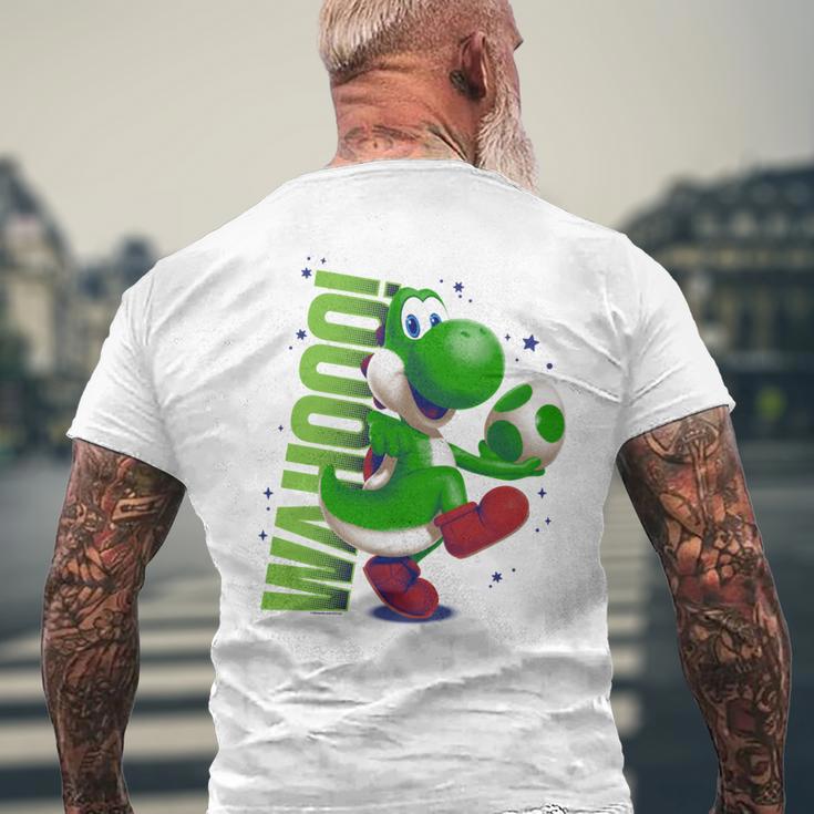 ザ・スーパーマリオギャラクシー・ムービー Action Yoshi 長袖tシャツ メンズTシャツ バックプリント 高齢者への贈り物