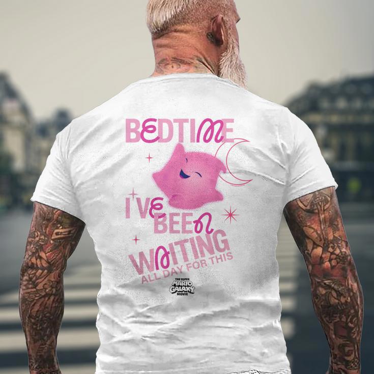 ザ・スーパーマリオギャラクシー・ムービー Pink Luma Bedtime メンズTシャツ バックプリント 高齢者への贈り物
