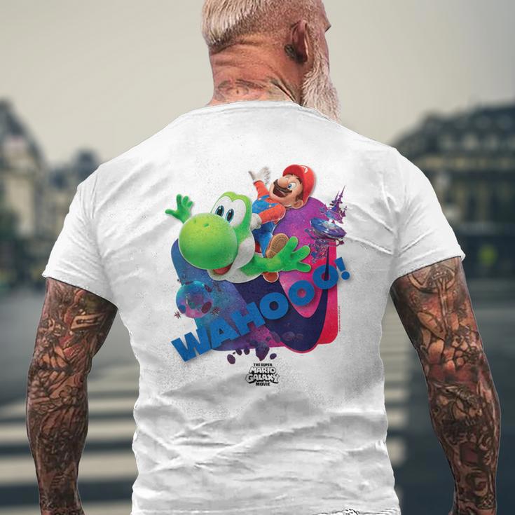 ザ・スーパーマリオギャラクシー・ムービー Wahootar Ride メンズTシャツ バックプリント 高齢者への贈り物