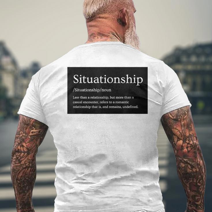 シチュエーションシチュエーションシップ メンズTシャツ バックプリント 高齢者への贈り物