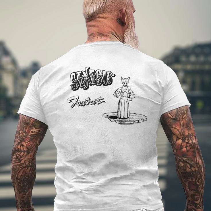 ジェネシス・フォックストロットの絵 メンズTシャツ バックプリント 高齢者への贈り物