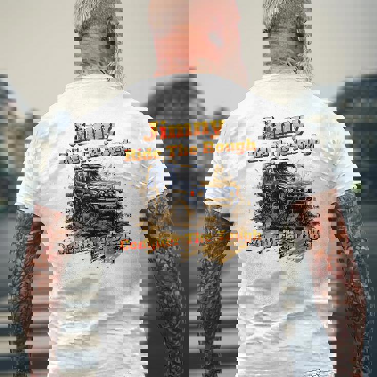 ジムニー 4X4 オフロード トラック メンズTシャツ バックプリント 高齢者への贈り物