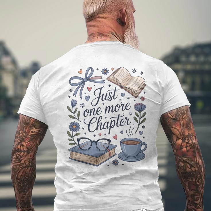 ジャスト・ワン・モア・チャプター・ブック・ラヴァー・リーディング 長袖tシャツ メンズTシャツ バックプリント 高齢者への贈り物