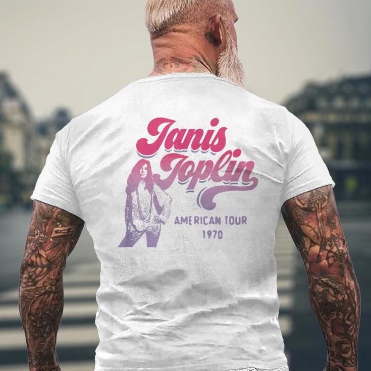 ジャニス・ジョプリン・アメリカン・ツアー1970 メンズTシャツ バックプリント 高齢者への贈り物