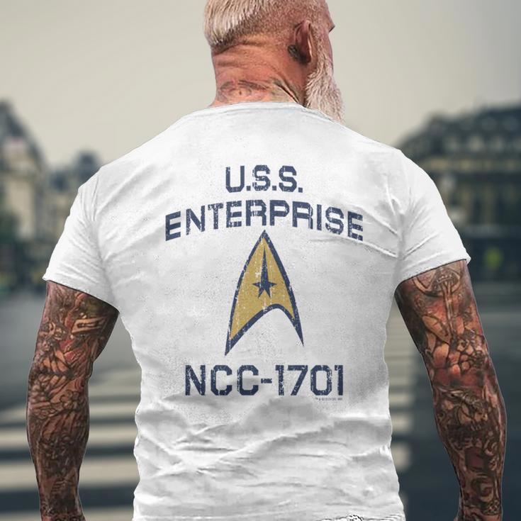 スタートレック オリジナルシリーズ エンタープライズ デルタ 長袖tシャツ メンズTシャツ バックプリント 高齢者への贈り物
