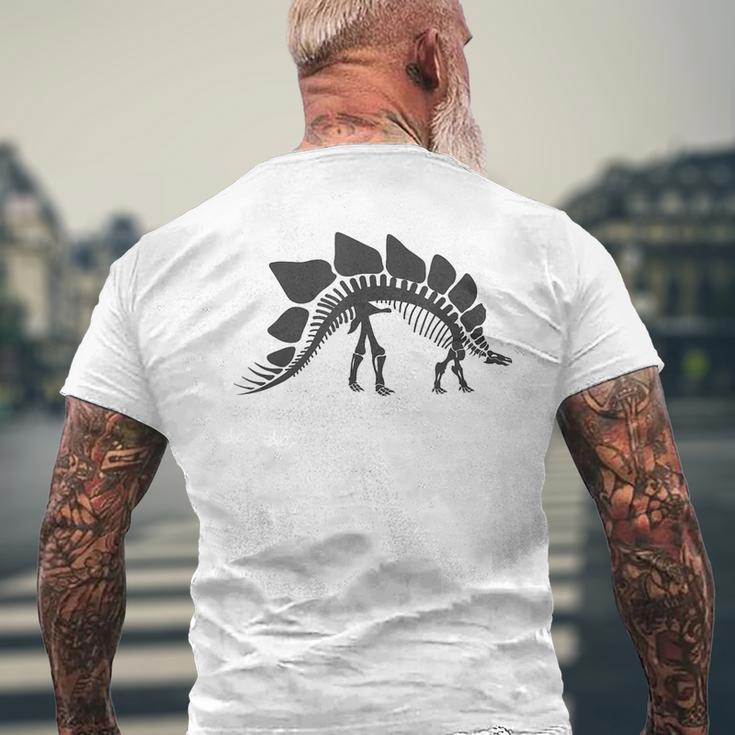 ステゴサウルス スケルトン ステゴサウルス 恐竜 メンズTシャツ バックプリント 高齢者への贈り物