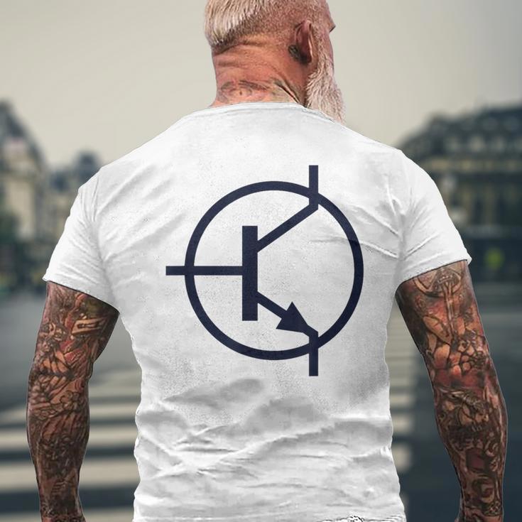 トランジスタ電子回路図記号 メンズTシャツ バックプリント 高齢者への贈り物