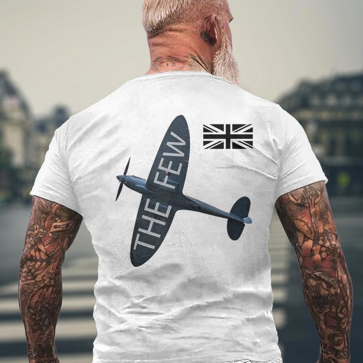 バトルオブブリテン イギリス空軍航空機 スピットファイア The Few War 飛行機 メンズTシャツ バックプリント 高齢者への贈り物