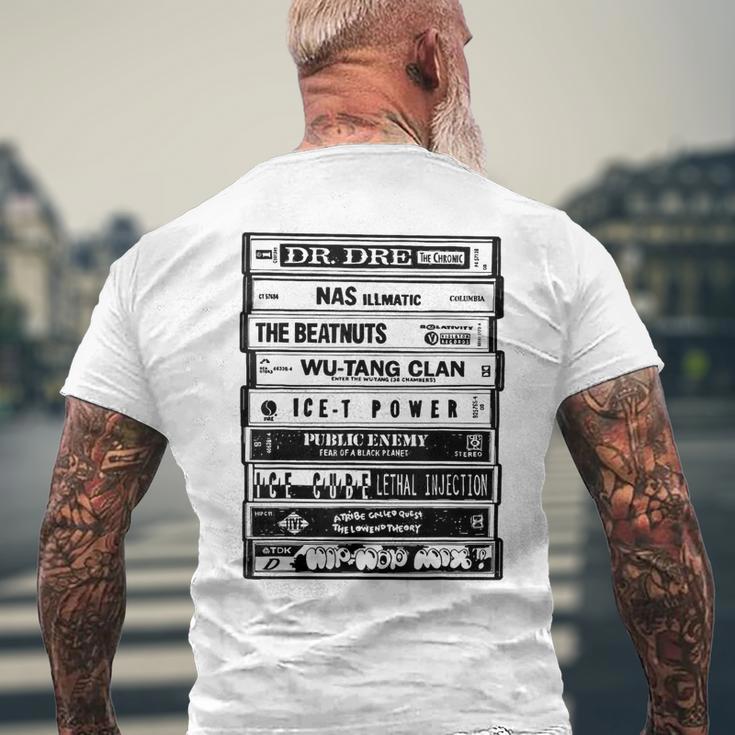 ヒップホップアーティストカセットtシャツ オールドスクールラップtシャツ メンズTシャツ バックプリント 高齢者への贈り物