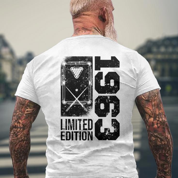 ビリヤード スヌーカーゲーマー ビンテージ 1963 誕生日 プール-ビリヤード 長袖tシャツ メンズTシャツ バックプリント 高齢者への贈り物