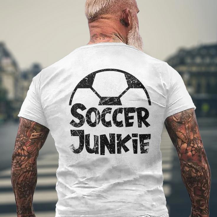 ビンテージ サッカー ジャンキー メンズTシャツ バックプリント 高齢者への贈り物