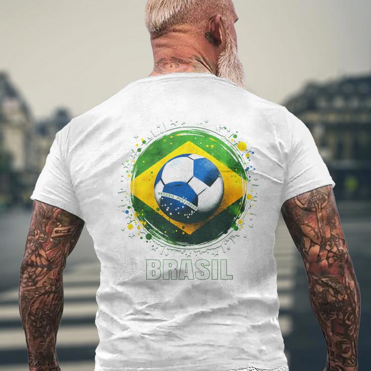 ブラジル選手 スポーツ ヴィンテージ 男性 ブラジル ブラジル メンズTシャツ バックプリント 高齢者への贈り物