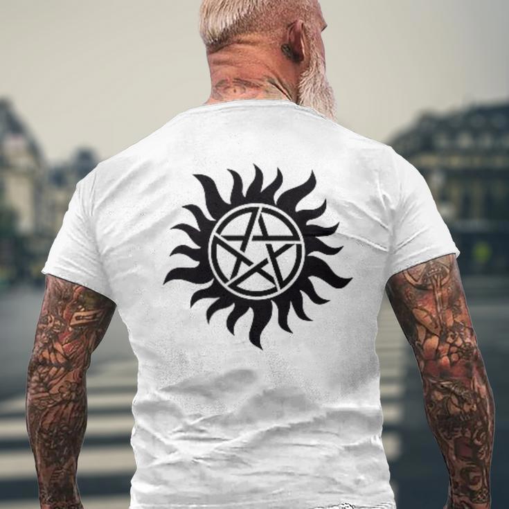 ペンタグラム スーパーナチュラル メンズTシャツ バックプリント 高齢者への贈り物