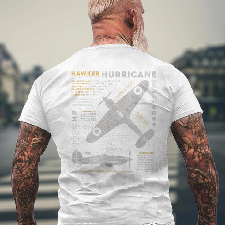 ホーカーハリケーン メンズTシャツ バックプリント 高齢者への贈り物