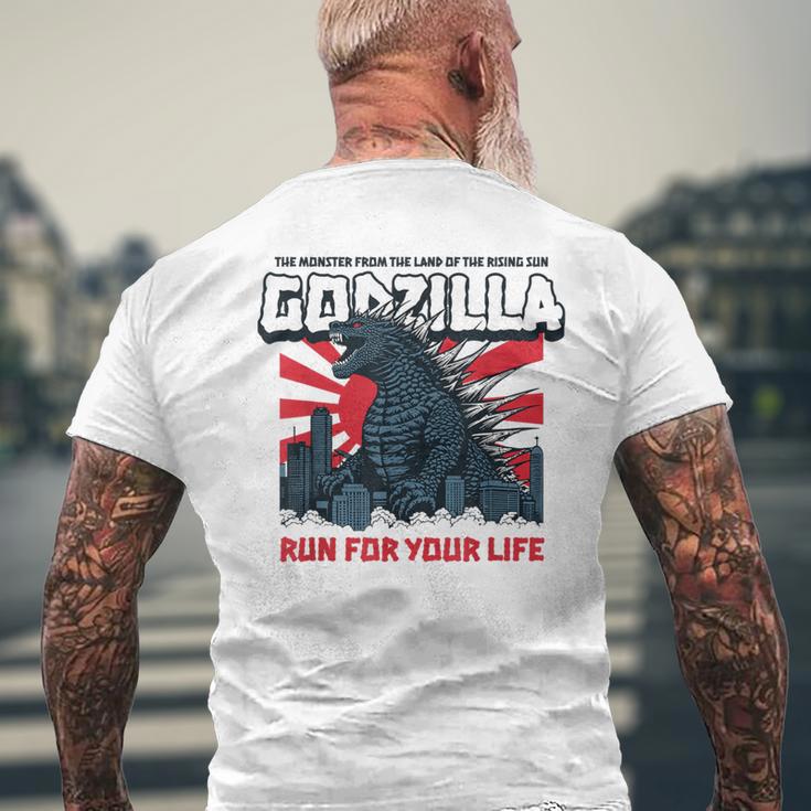 モンスター – ゴジラ：必死の逃亡 メンズTシャツ バックプリント 高齢者への贈り物
