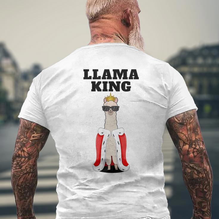 ラマキング メンズTシャツ バックプリント 高齢者への贈り物