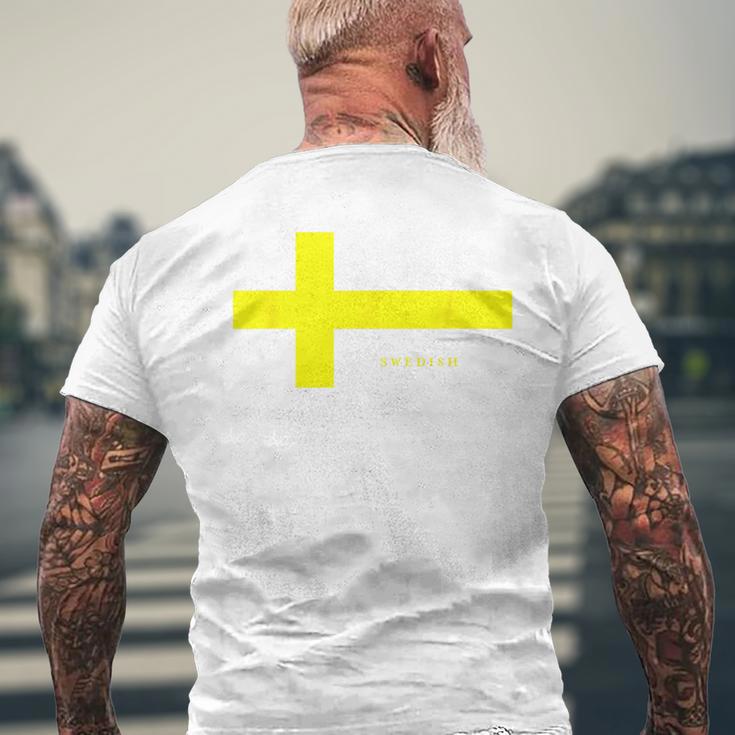 レトロ スウェーデン国旗 メンズ レディース キッズ ヴィンテージ ギフト メンズTシャツ バックプリント 高齢者への贈り物