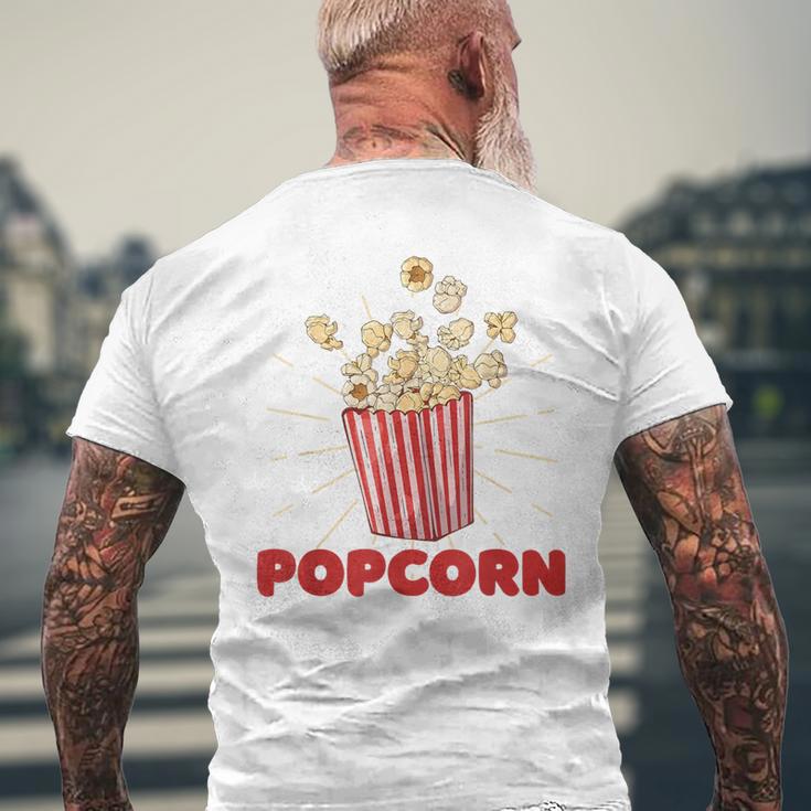 レトロポップコーン メンズTシャツ バックプリント 高齢者への贈り物