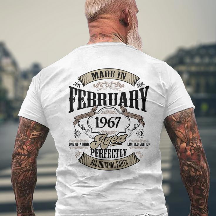 ヴィンテージ還暦伝説 1967年2月 60歳の贈り物 メンズTシャツ バックプリント 高齢者への贈り物