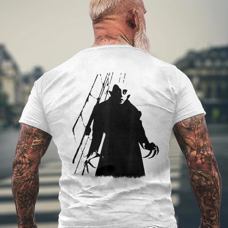 吸血鬼古典ホラー映画吸血サイレント映画ampireilent Film Classic Horror Movie メンズTシャツ バックプリント 高齢者への贈り物
