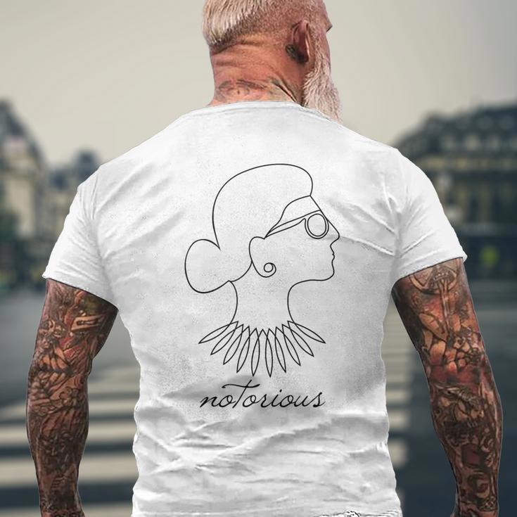 悪名高いrbgフェミニスト・プログレッシブ メンズTシャツ バックプリント 高齢者への贈り物